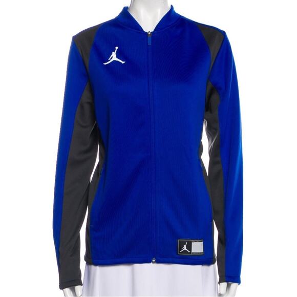 Nike Air Jordan Full Zip Active Track Jacket Air Jumpman Blue 928692-493 NWT - Picture 1 of 15